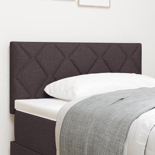 vidaXL LED Hoofdbord met Diamantpatroon Donkerbruin 90 cm, Huis en Inrichting, Slaapkamer | Bedden, Nieuw, Verzenden