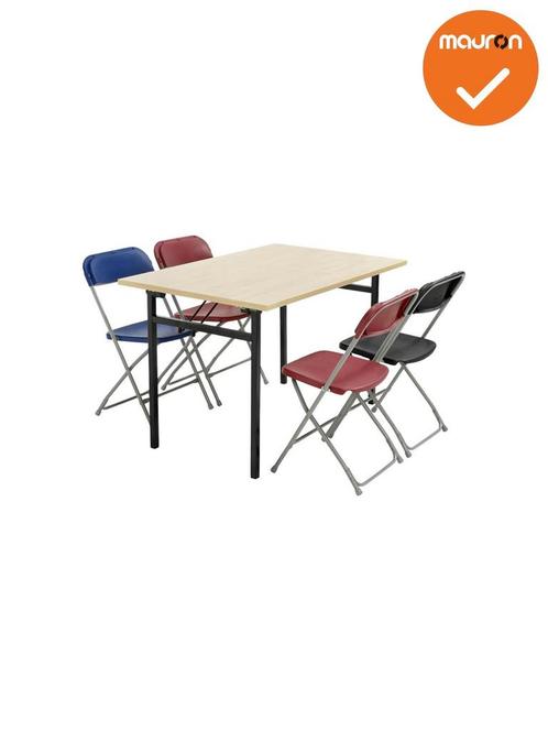 Mauforce Klaptafel - 4 poots - 120x80 - Antraciet frame, Zakelijke goederen, Kantoor en Winkelinrichting | Kantoormeubilair en Inrichting