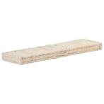 vidaXL Palletvloerkussen 120x40x7 cm katoen beige, Huis en Inrichting, Verzenden, Nieuw
