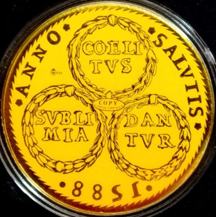 Polen. 10 GolDucat (ND) 1588 King Sigismund III Vasa, Gold, Postzegels en Munten, Munten | Europa | Niet-Euromunten