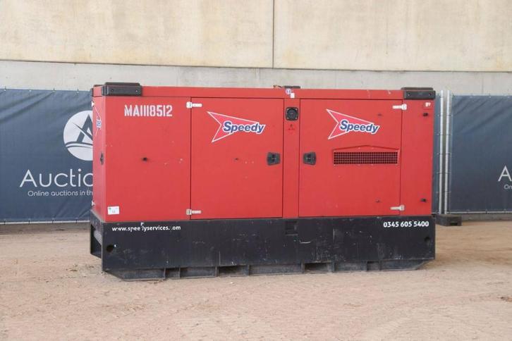 Veiling: Generator Pramac GRW115 Diesel 110kVA, Zakelijke goederen, Machines en Bouw | Aggregaten, Ophalen