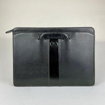 Burberry - Soft black leather Business Bag - Sac à main, Handtassen en Accessoires, Tassen | Damestassen, Nieuw