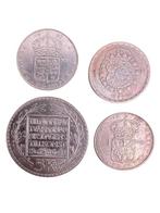 Zweden. Lot of 4 coins: 3x 1 Krona 1946/1962 & 5 Kronor 1966, Gestempeld