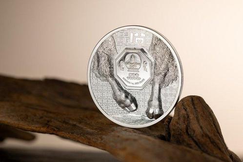 Mongolië. 500 Togrog 2025 Bison Wild Mongolia , 1 Oz (.999), Postzegels en Munten, Munten | Europa | Niet-Euromunten
