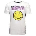 Nirvana Xerox Style Smiley T-Shirt - Officiële Merchandise, Nieuw