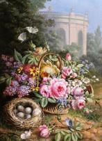 André-Félix Thomas (XIX-XX) - Still life of flowers with