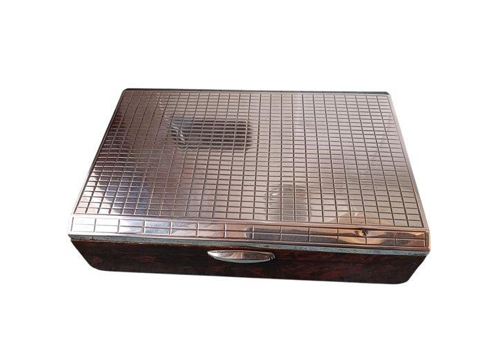 Hobbydoos - Argento 800 en walnoothout, Antiek en Kunst, Antiek | Zilver en Goud