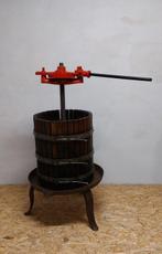 Antique wooden grape press in good condition with alloy base