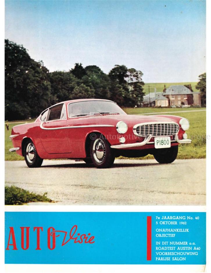1962 AUTOVISIE MAGAZINE 40 NEDERLANDS, Boeken, Auto's | Folders en Tijdschriften
