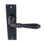 Deurklink ijzer zwart op Kortschild WC63/8, Doe-het-zelf en Bouw, Nieuw, Overige materialen, Klink of Kruk