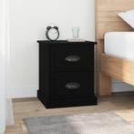 vidaXL Nachtkastje 39x39x47,5 cm bewerkt hout zwart, Huis en Inrichting, Slaapkamer | Nachtkastjes, Verzenden, Nieuw
