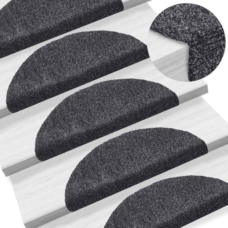 vidaXL Trapmatten Zelfklevend 15 stuks 56x17x3 cm, Doe-het-zelf en Bouw, Ladders en Trappen, Nieuw, Verzenden