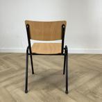 kantinestoel zithoogte 46 cm, beuken - zwart, Gebruikt, Zwart, Hout, Eén