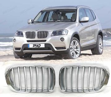 Calandre Look M Performance Pour Bmw X3 F25 10-14 Chromé, Auto-onderdelen, Verzenden, Nieuw