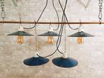 Suspension, Lampe industrielle en émail (5) - Bauhaus -