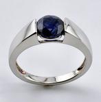 Zonder Minimumprijs - Ring Zilver Saffier -, Handtassen en Accessoires, Ringen, Nieuw