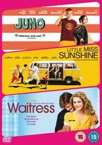 Juno/Little Miss Sunshine/Waitress DVD (2009) Elliot Page,, Zo goed als nieuw, Verzenden
