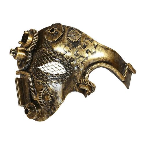 Steampunk Masker Koper, Hobby en Vrije tijd, Feestartikelen, Nieuw, Verzenden