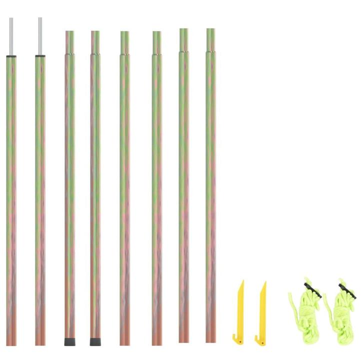 vidaXL Zonneschermpalen 2 st 200 cm gegalvaniseerd staal, Caravanes & Camping, Accessoires de tente, Envoi