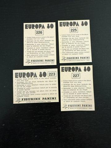 Panini Europa 80 Northern Ireland Full Team - 4 Sticker - beschikbaar voor biedingen