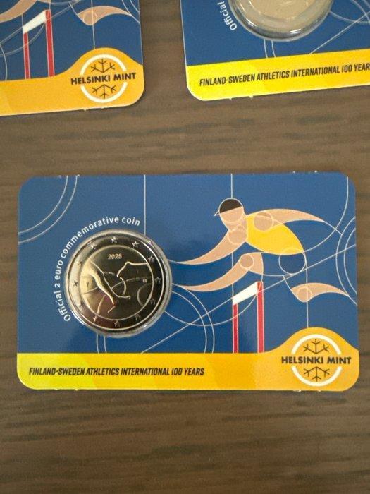 Finland. 2 Euro 2025 Finland-Sweden Athletics international, Postzegels en Munten, Munten | Europa | Euromunten
