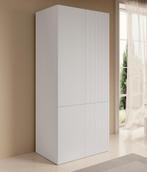 Kledingkast 90cm wit scharnierdeuren - Garderobekast, Huis en Inrichting, Verzenden, Nieuw