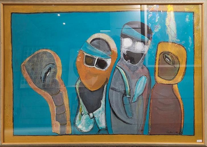 Melanie Tripels – “Blik op de Ander”, Antiek en Kunst, Kunst | Schilderijen | Modern, Ophalen