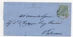 Koninkrijk Italië 1864 - brief met 15 cent De La Rue met, Timbres & Monnaies