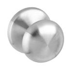 Intersteel voordeurknop paddestoel rvs éénzijdige montage, Nieuw, Overige materialen, Klink of Kruk