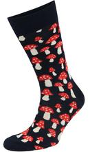 Happy Socks Sokken Mushroom Rood maat 41-46 Heren, Kleding | Heren, Verzenden, Nieuw, Zwart, Happy Socks