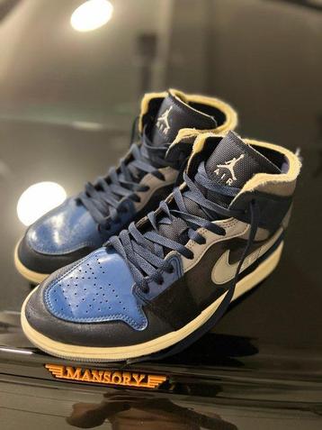 Air Jordan - Air Jordan 1 Mid, SE Craft Obsidian French Blue
