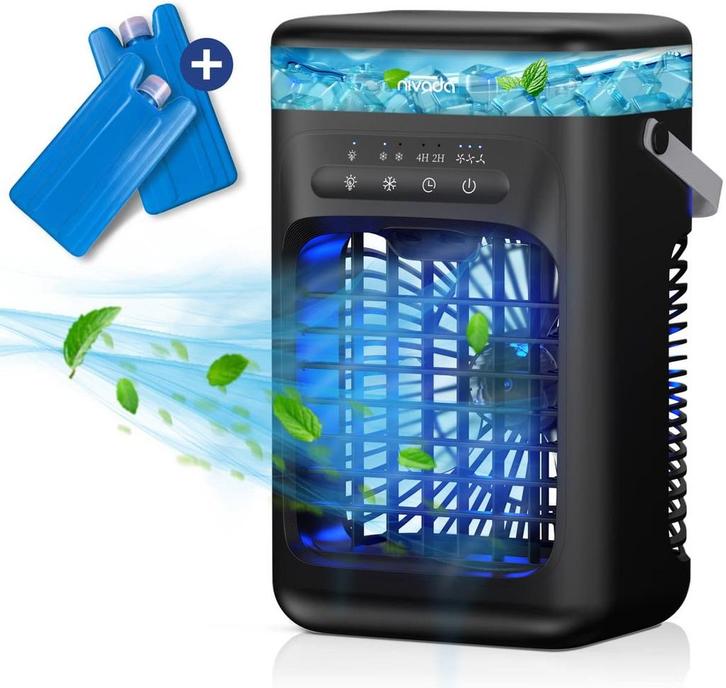 NIVADA Mini Airco F25 Aircooler 1000 mL Koelspray -, Electroménager, Équipement de traitement de l'air, Envoi