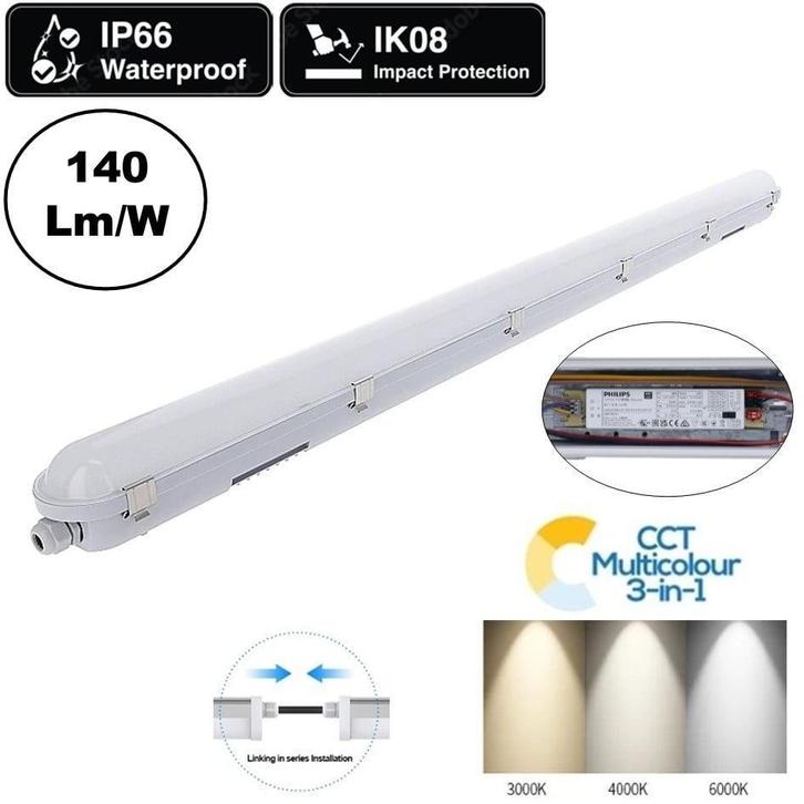 LED Batten 120cm -  3 Jaar Garantie - Philips - CCT Switch, Huis en Inrichting, Lampen | Plafondlampen, Nieuw, Verzenden