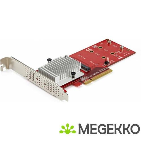 StarTech.com x8 dubbele M.2 PCIe SSD adapter PCIe 3.0, Computers en Software, Netwerkkaarten, Nieuw, Verzenden