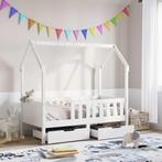 vidaXL Kinderbedframe met lades 70x140 cm massief grenenhout, Verzenden, Nieuw