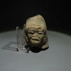 Maya Terracotta Het hoofd van de aap. ca. 300-600 n.Chr. 9,5, Antiquités & Art