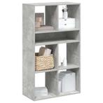 vidaXL Boekenkast 66x31x112 cm bewerkt hout betongrijs, Verzenden, Nieuw