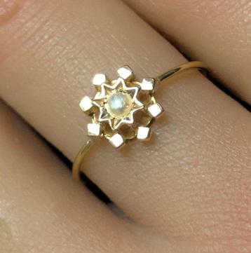 Sans Prix de Réserve - Bague - 18 carats Or rose Perle