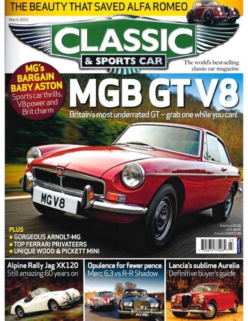 2010 CLASSIC AND SPORTSCAR MAGAZINE (03) MAART ENGELS, Boeken, Auto's | Folders en Tijdschriften