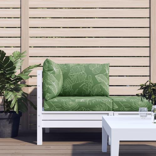 vidaXL Palletkussens 3 st bladpatroon oxford stof, Huis en Inrichting, Woonaccessoires | Kussens, Nieuw, Verzenden