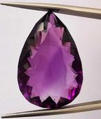 Zonder Minimumprijs Amethist - 27.89 ct - Antwerp Laboratory, Handtassen en Accessoires, Edelstenen, Nieuw