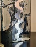 Bloempot - .800 zilver - Vaas in glas en zilver, Antiek en Kunst