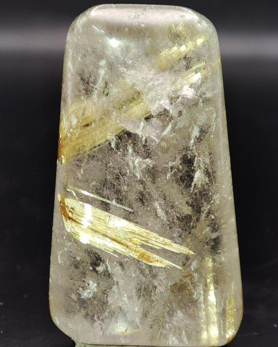 Prachtige zeer zeldzame natuurlijke goud-ruw geslepen kwarts, Collections, Minéraux & Fossiles