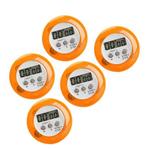 Set van 5 digitale timers, kookwekkers (alarmklok) oranje, Verzenden, Nieuw