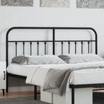 vidaXL Tête de lit métal noir 180 cm, Verzenden