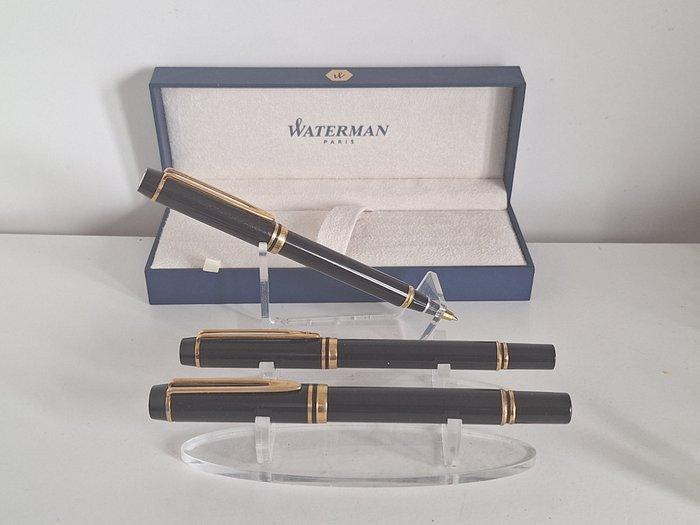 Waterman - Man 100 laque noir ( stylo à plume , roller et, Verzamelen, Pennenverzamelingen