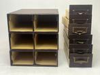 Kast (3) - Hout - vintage archiefkastjes, Antiek en Kunst