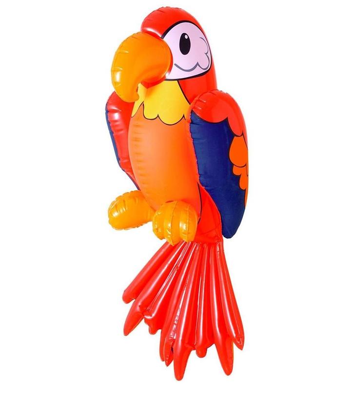 Papegaai Opblaas 60cm, Hobby & Loisirs créatifs, Articles de fête, Envoi