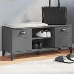 vidaXL Schoenenbank VIKEN 106x35x45 cm bewerkt hout, Huis en Inrichting, Kasten | Schoenenkasten, Verzenden, Nieuw