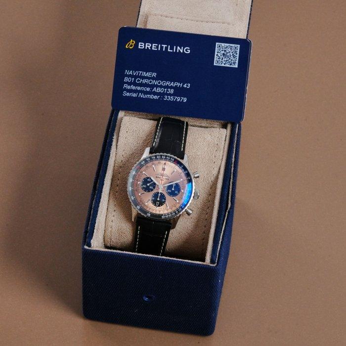 Breitling - Navitimer 1 B01 Chronograph - AB0138241K1A1 -, Handtassen en Accessoires, Horloges | Heren